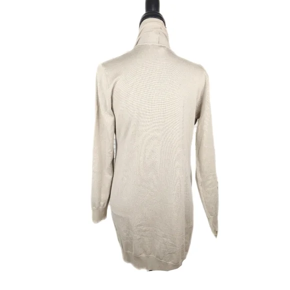 NWT Grace Karin Womens S Taupe Long Open Cardigan - Picture 6 of 9